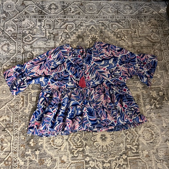 Simply Southern Ruffle Top - L - Picture 8 of 9